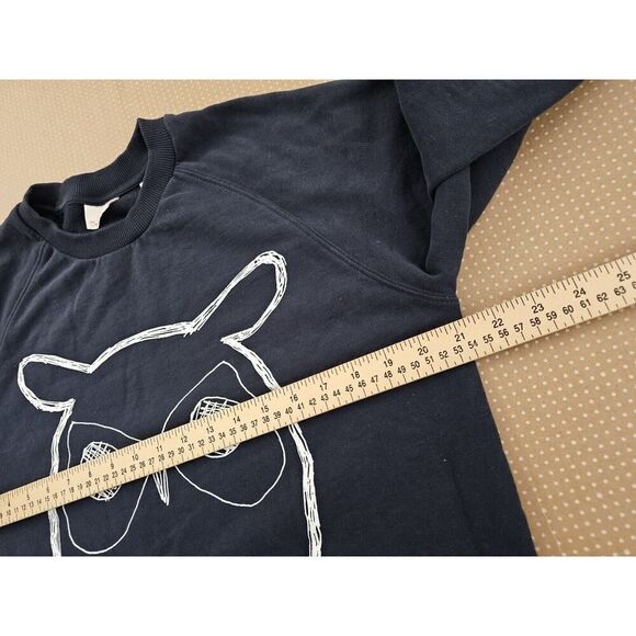 KnowledgeCotton Apparel Black Owl Men’s Crewneck Sweatshirt Large 100% Cotton - Picture 6 of 11